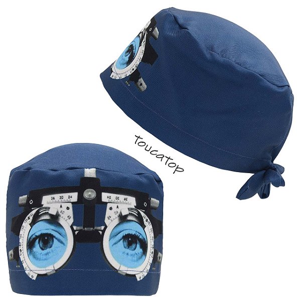 Gorro Cirúrgico, Refrator Oftalmológico, Oftalmologia, Azul