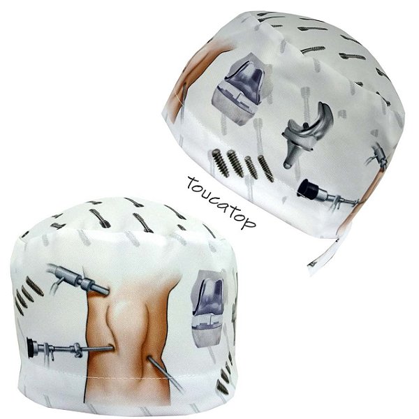 Gorro Cirúrgico, Cirurgia Joelho, Próteses, Branco