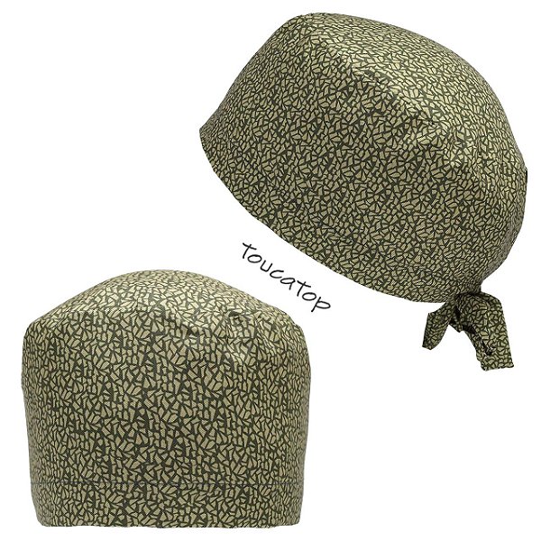 Gorro Cirúrgico, Estampa Owen Hunt, Grey's Anatomy, Marrom