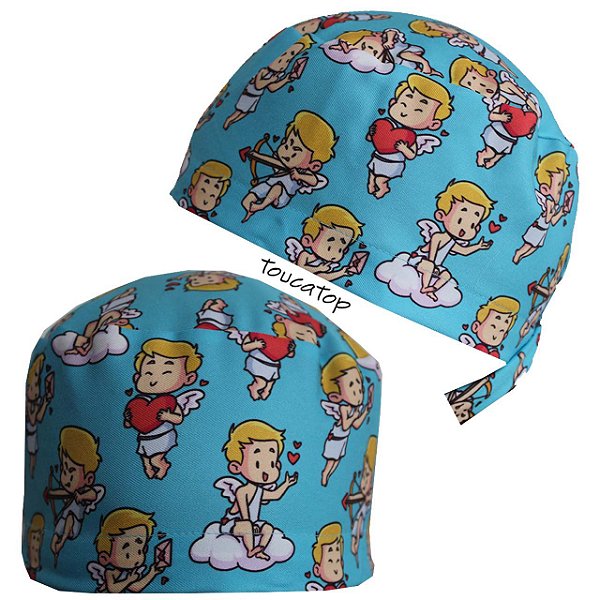Gorro Cirúrgico, Cupidos, Anjinhos, Anjo, Azul