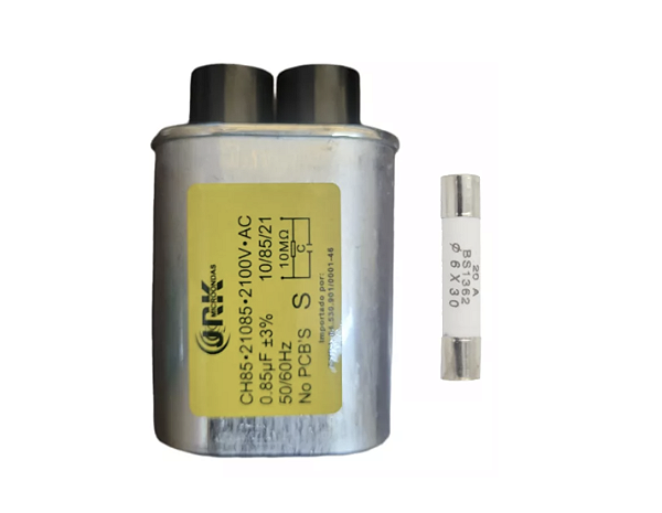 Capacitor De Alta Tensão Microondas 0.85uf 2100v Fusível