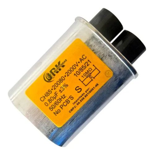 Capacitor Microondas Alta Qualidade 0,80uf 2000v Fusível 20a