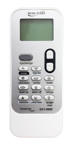 Controle Compatível Com Ar Consul Bem Estar Inverter