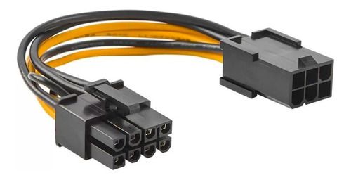 Cabo Molex Adaptador Energia 6 Pinos Para 8 Pinos Pcie