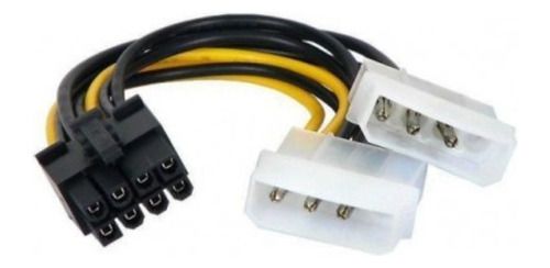Cabo De Força Pci-e Placa De Vídeo 8 Pinos Adaptador P/fonte
