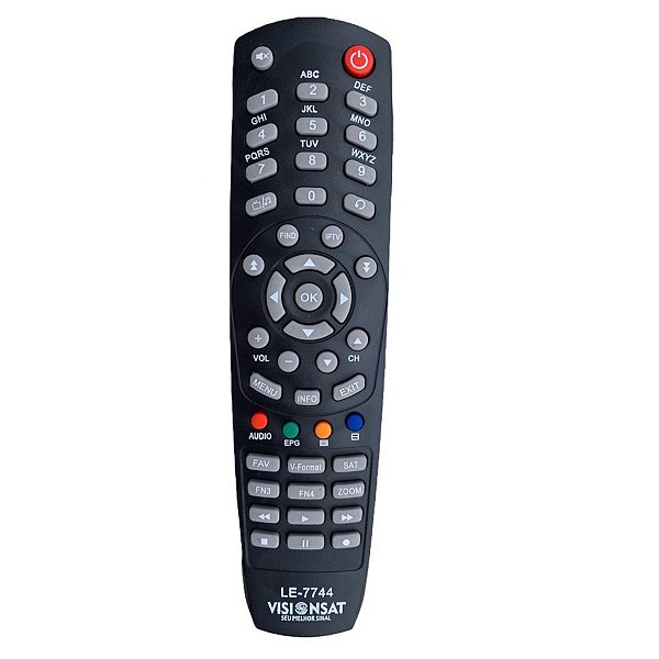 Controle remoto Para o Visionsat Space HD Studio 3 Play HD