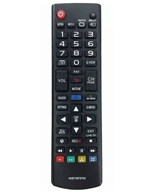 Controle Compatível com TV Smart Lg 42, 47la6204 42, 47la6200 Akb73975702