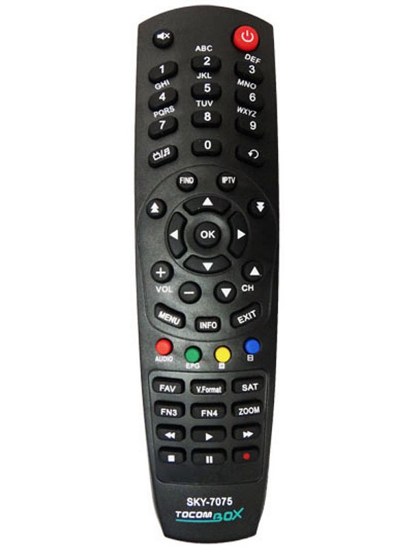 Controle Remoto Receptor Tocomsat ou Tocombox SKY-7075
