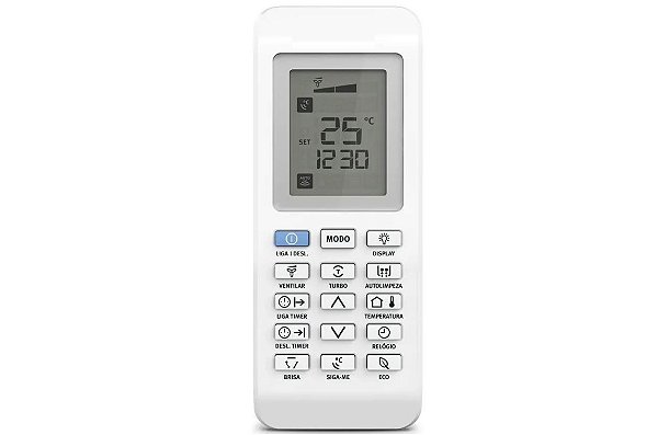 Controle Remoto Compatível Ar Cond. Split Electrolux Inverter Ecoturbo