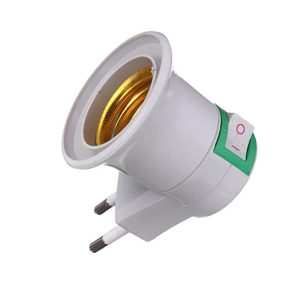 Soquete Tomada Lâmpada E27 Bocal Plug Adaptador
