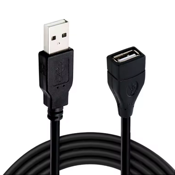 Cabo Extensor Usb 1,5 Metros Com Filtro 2.0 Macho/femea Preto