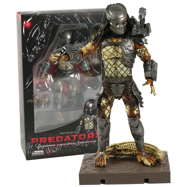 Predador Armored Crucified Action Figure 13 Cm - Original Hiya
