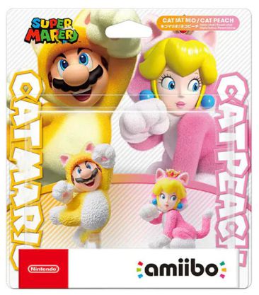 Amiibo Pack Cat Mario e Cat Peach Super Mario Nintendo WiiU Switch - Games Geek