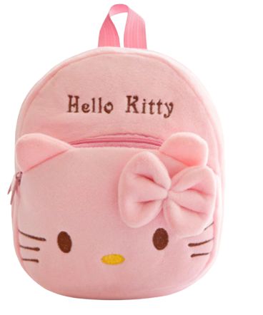 Mochila Infantil Plush Hello Kitty Pink - Escolar