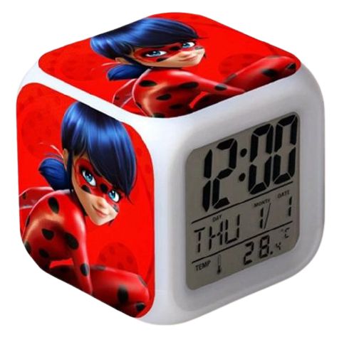 Relógio Despertador Miraculous Ladybug - Tech