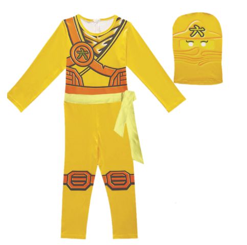 Fantasia Ninjago Ninja Amarelo - Cosplay Infantil