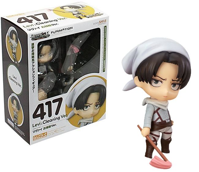 Action Figure Nendo Levi Versão Cleaning - Attack on Titan