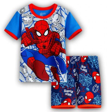 Pijama Curto Homem Aranha Ver. 10 Infantil