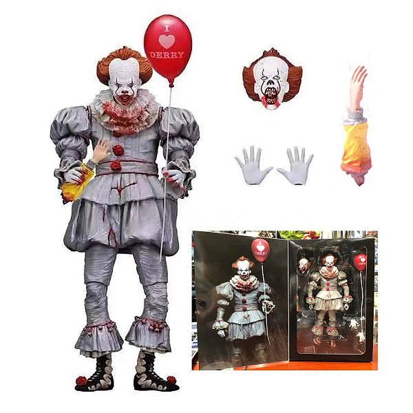 Pennywise Action Figure It A Coisa Stephen King Versão Ultimate Bloody - Neca