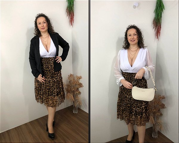 Saia midi best sale outono inverno 2019