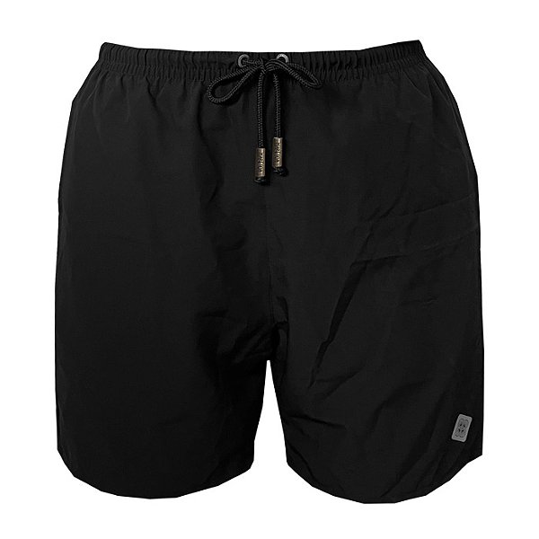 Shorts Bermuda Masculina de Praia Preto Liso