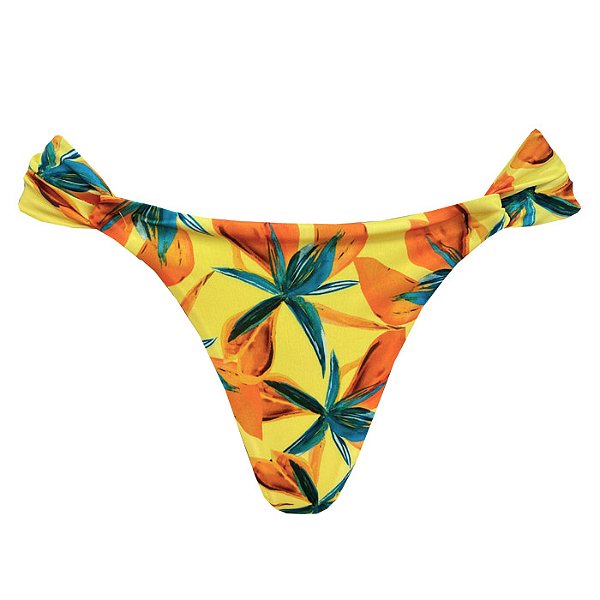 Calcinha Inteira de Biquíni Empina Bumbum Primavera Ensolarada Amarelo