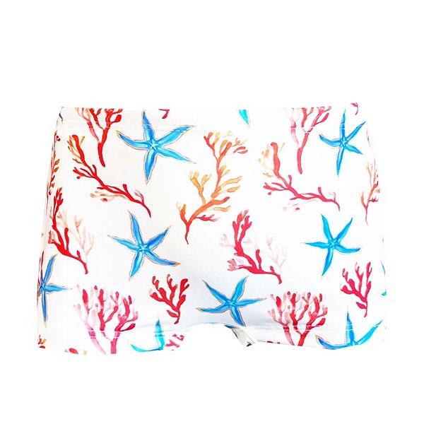 Sunga Infantil Kids Estrela do Mar Branco