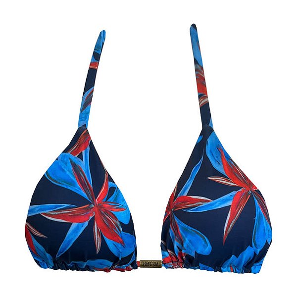 Top de Biquíni Cortininha Lírio Marinho