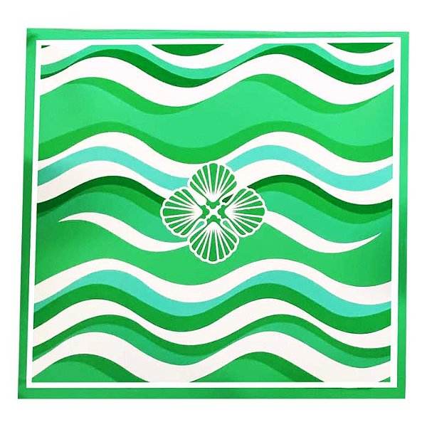 Canga de Praia Pareô Ondas Branco