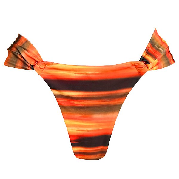 Calcinha Inteira de Biquíni Empina Bumbum Nascer do Sol Degradê