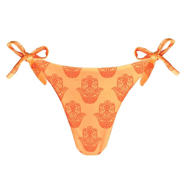 Calcinha de Biquíni Empina Bumbum Místico Laranja Neon