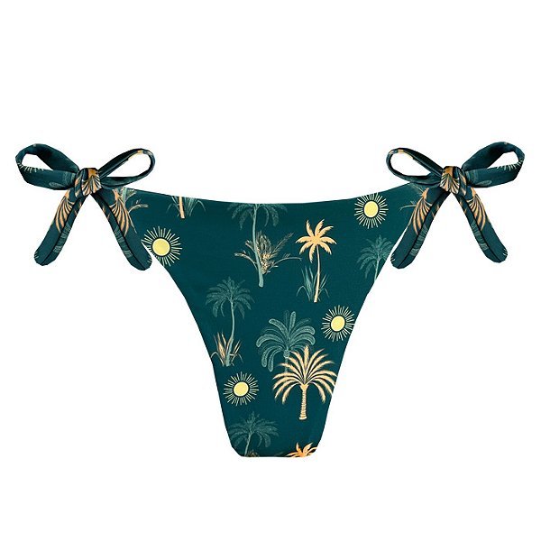 Calcinha de Biquíni Empina Bumbum Solar Tropical Verde