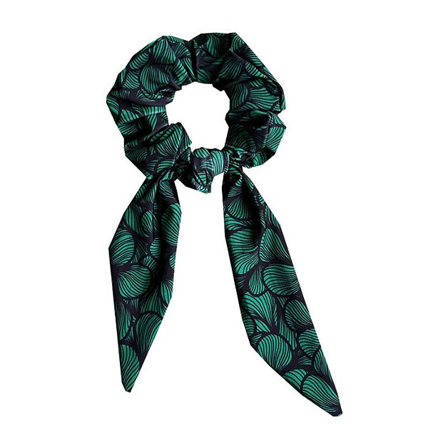 Amarrador Scrunchie Ondas Verde