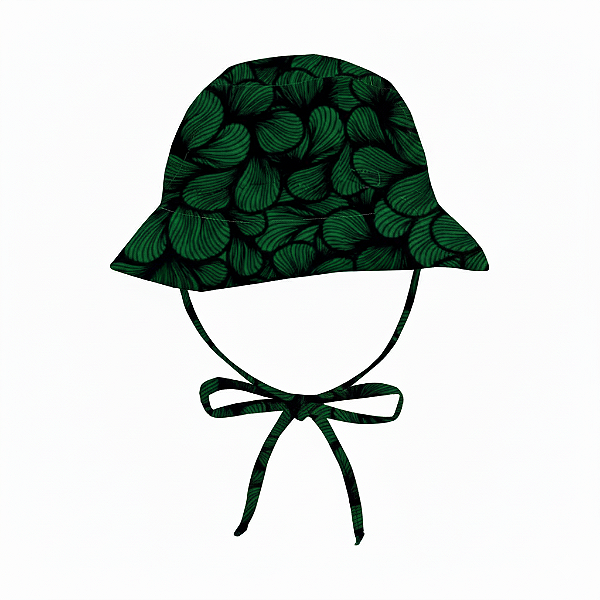 Chapéu de Praia Infantil Ondas Verde