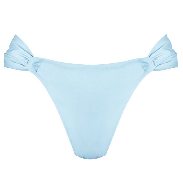 Calcinha Inteira de Biquíni Empina Bumbum Azul Candy Liso