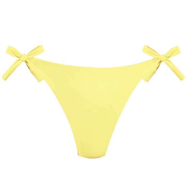 Calcinha de Biquíni Empina Bumbum Amarelo Candy Liso