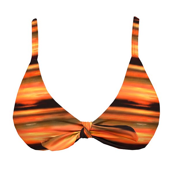 Top de Biquíni Triangulo Nó Nascer do Sol Degradê