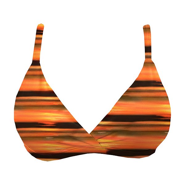 Top de Biquíni Triangulo Fixo Nascer do sol Degradê