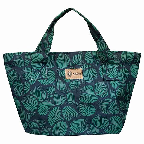Bolsa de Praia Marétoa com Zíper Ondas Verde