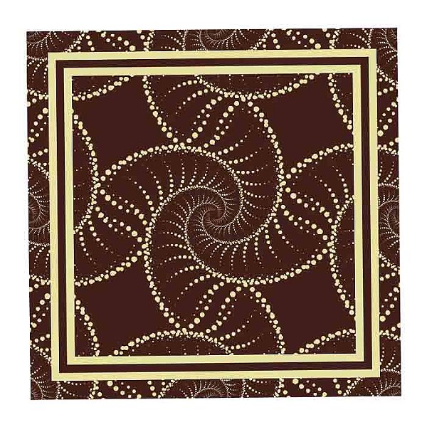 Canga de Praia Pareô Conchas Marrom