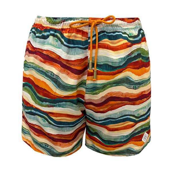 Shorts Bermuda Masculina de Praia Dunas Colorido