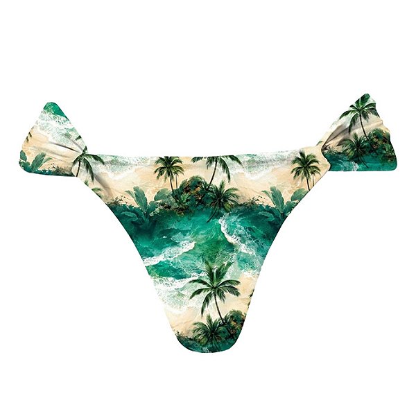 Calcinha Inteira de Biquíni Empina Bumbum Praia dos Coqueiros Turquesa