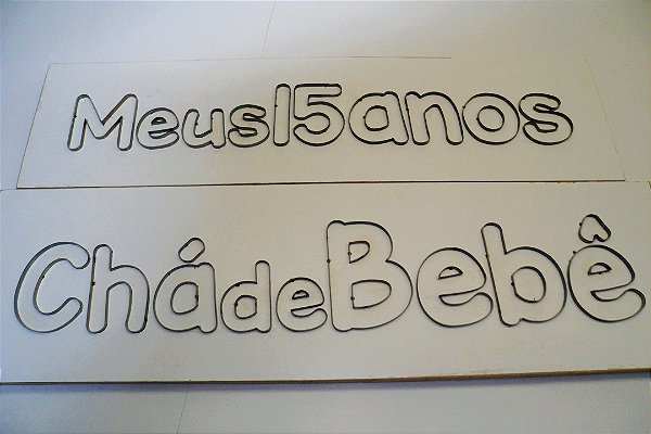 Faca para Alfabeto, frases, letras ou números decorativos em EVA