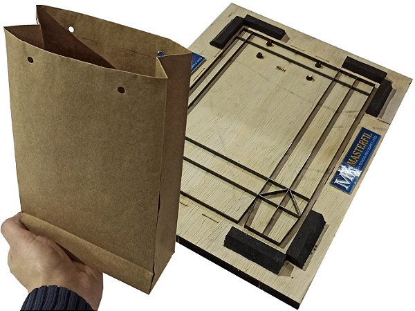 Cortador de Sacolas - Meia Sacola A4 Aproveitamento Vertical