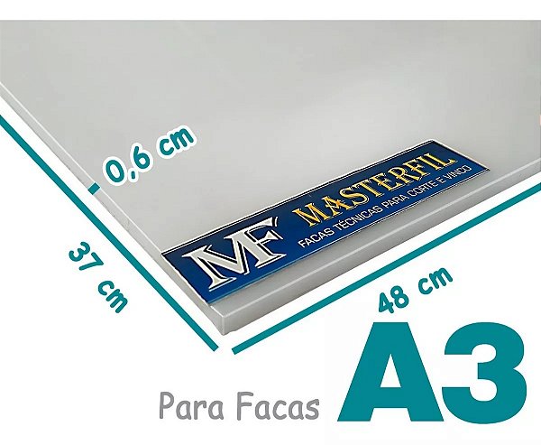 Placa de PP Para Facas De Corte Vinco A3
