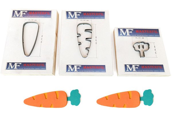 Faca Para Gravata Pet EVA (Modelo Cenoura A)