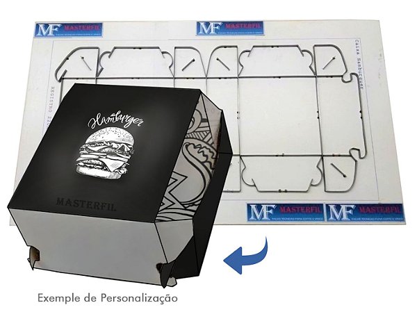 Faca Para Caixa de hamburguer