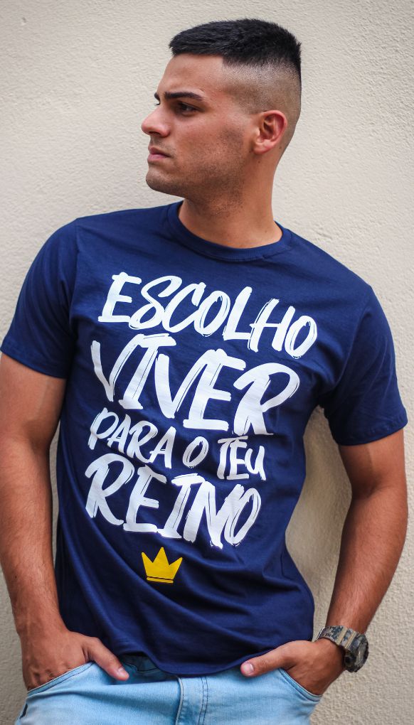 Camiseta - "VIVER PARA TEU REINO"