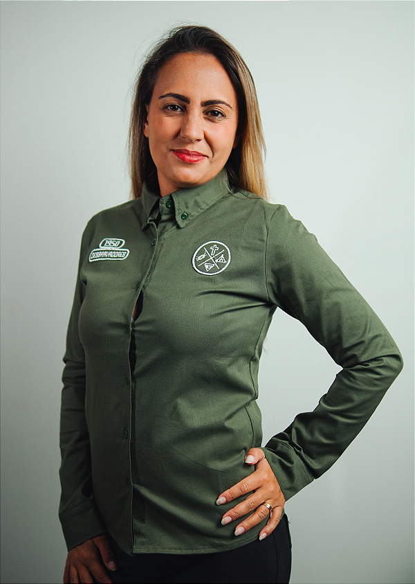 CAMISA MANGA COMPRIDA PRETA VERDE