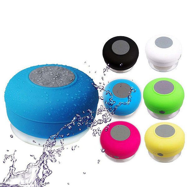Caixa de Som Bluetooth Resistente Água Ventosa Viva Voz